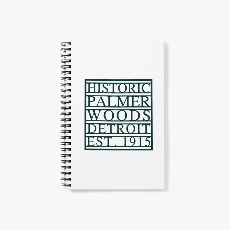 Paneled Logo / White Notebook