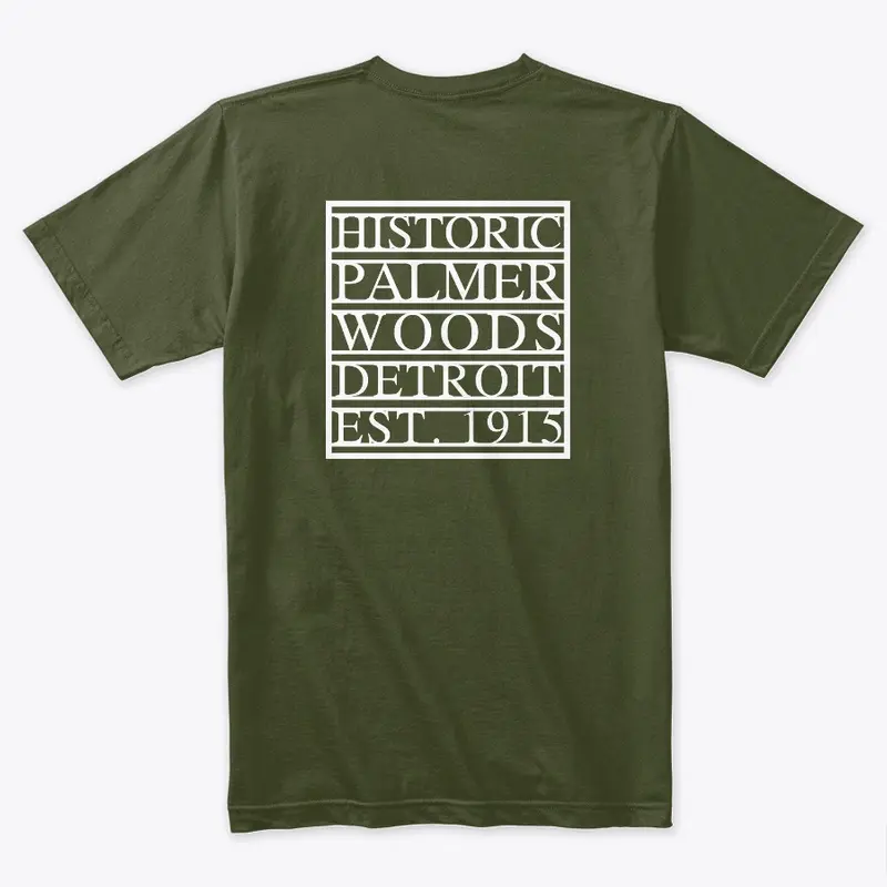 Paneled Logo / Military Green T-Shirt