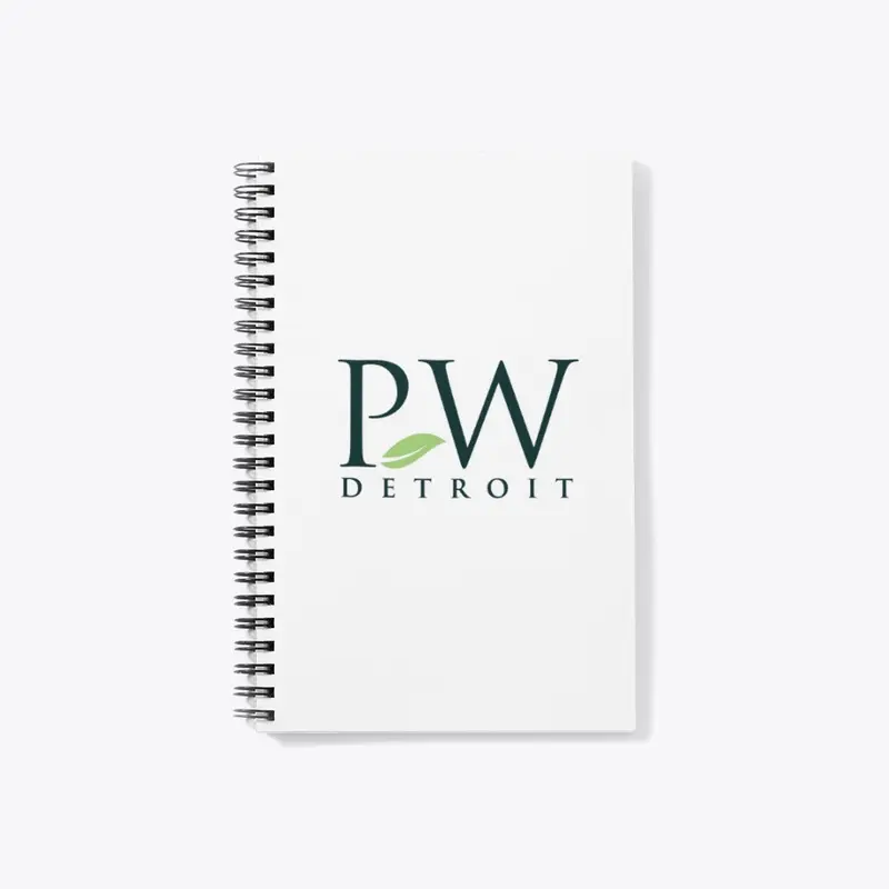 PW Logo / White Notebook