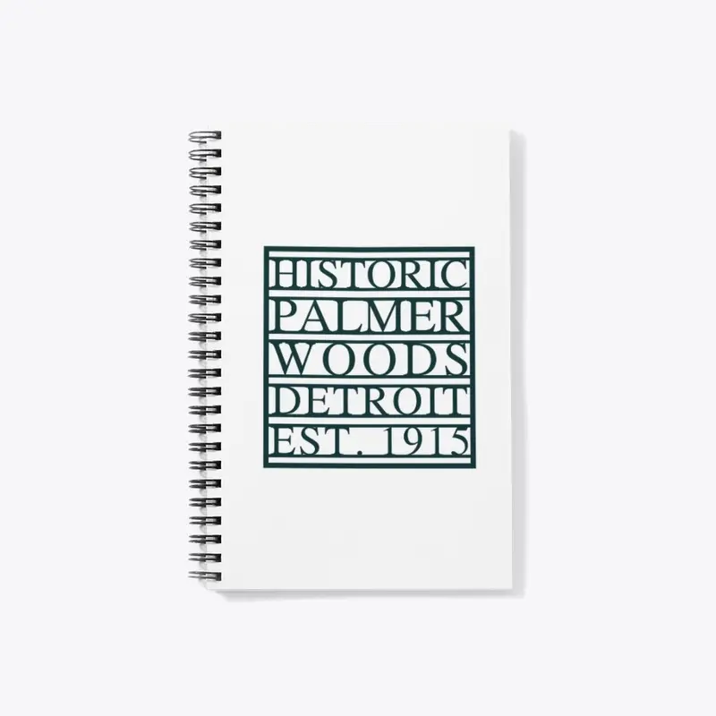 Paneled Logo / White Notebook