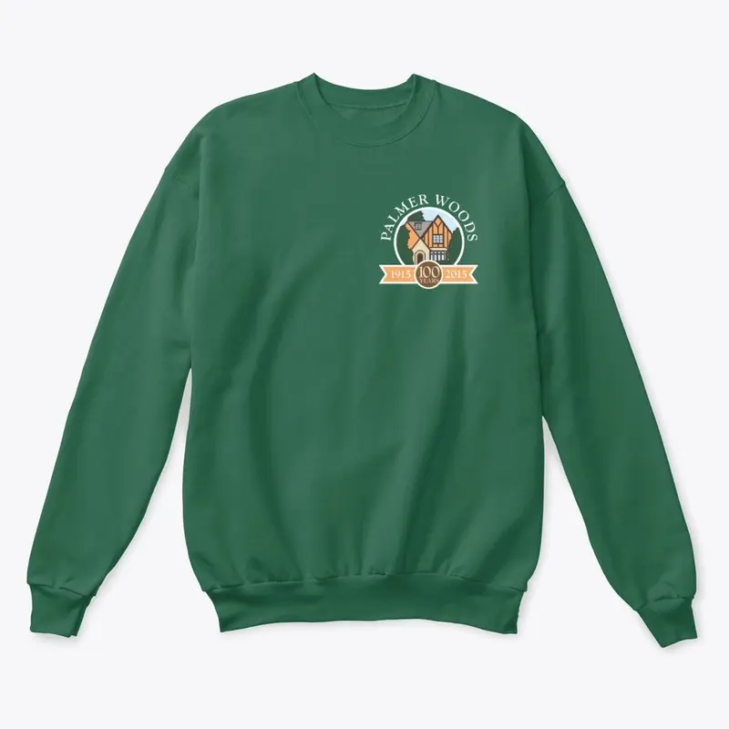 Centennial Logo / Green Crew Sweatshirt