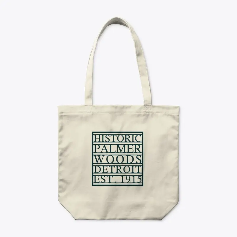 Paneled Logo / Natural Organic Tote