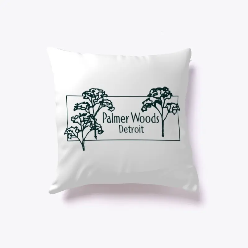 Tree Logo / White Pillow