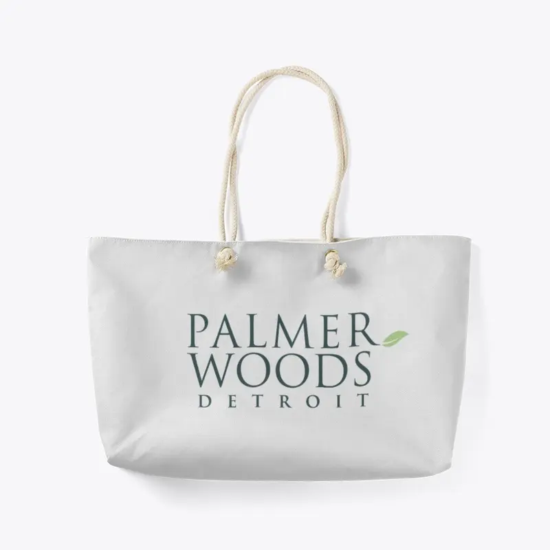 Detroit Logo / White Weekender Tote