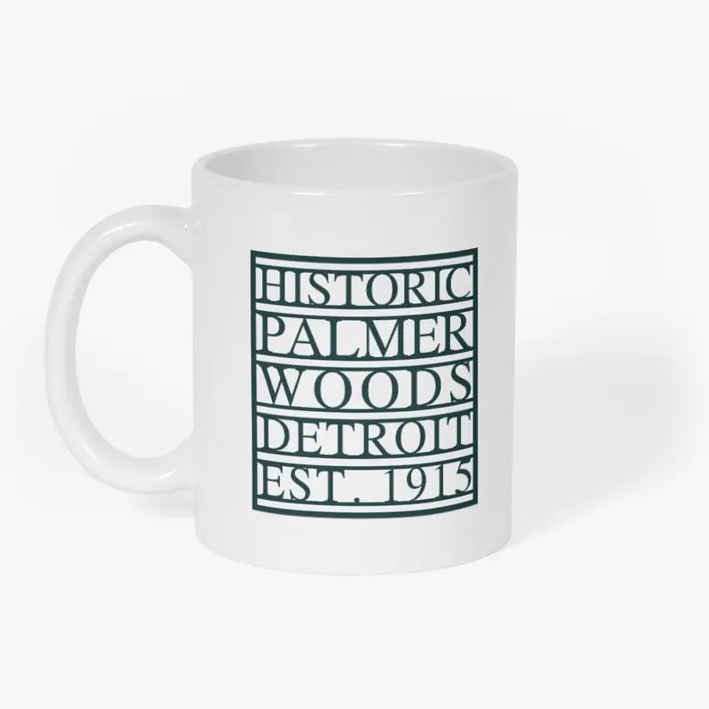 Paneled Logo / White Mug